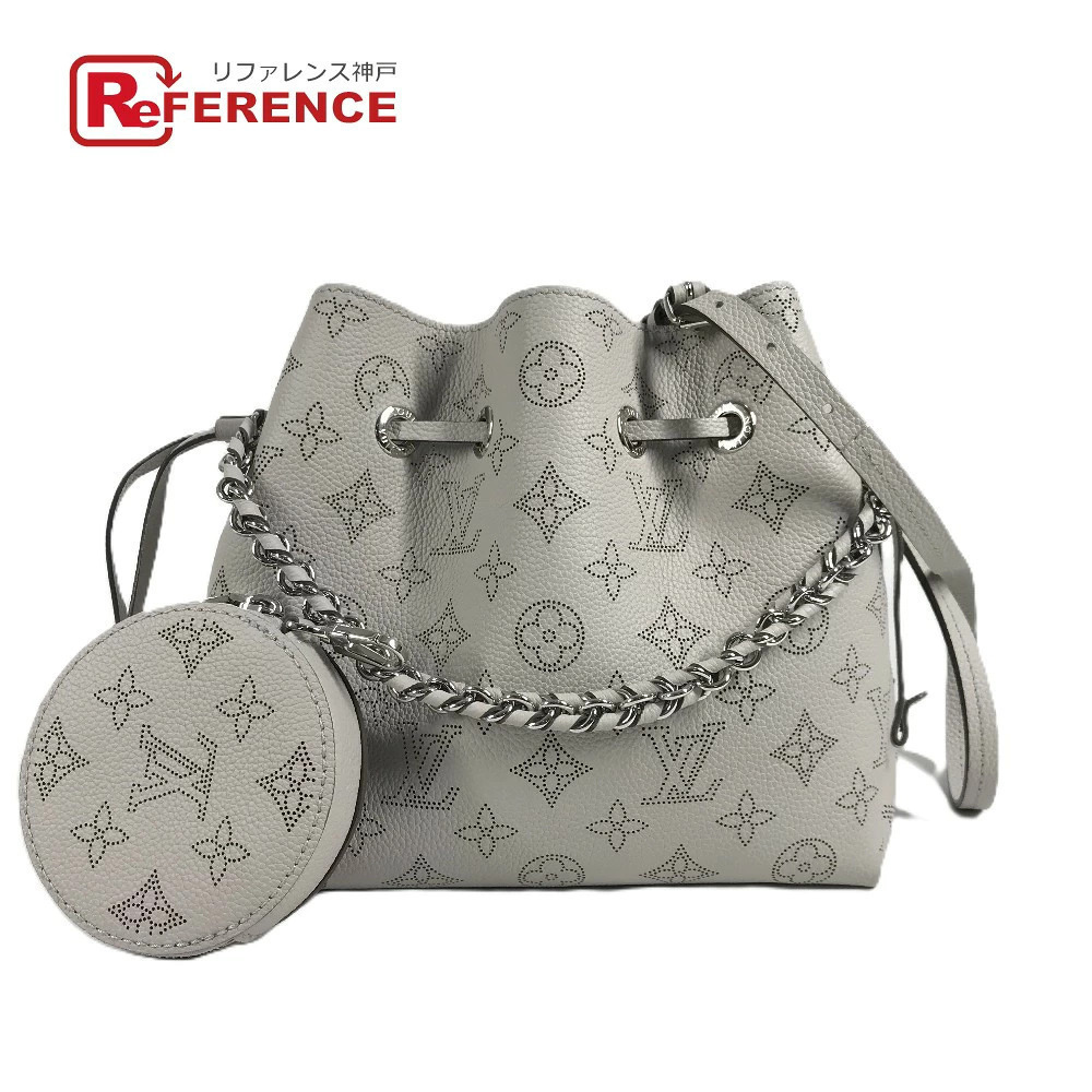 Louis Vuitton Monogram Mahina Bella Bag Shoulder Chain Drawstring Handbag
